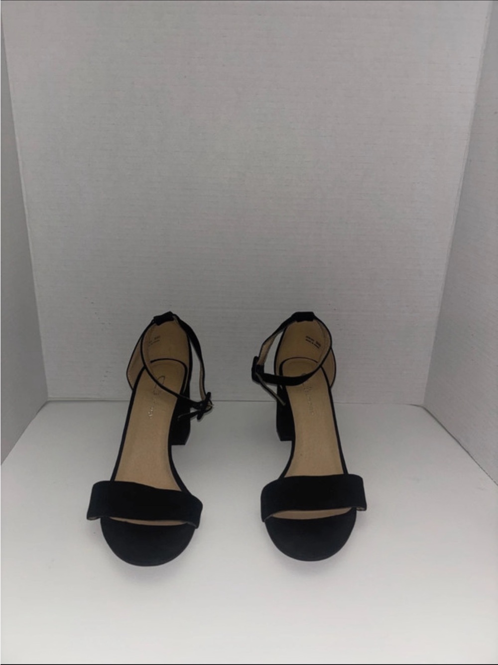CL by Laundry Black Suede Heels